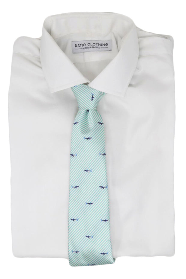 Wiley Mint Shark Tie