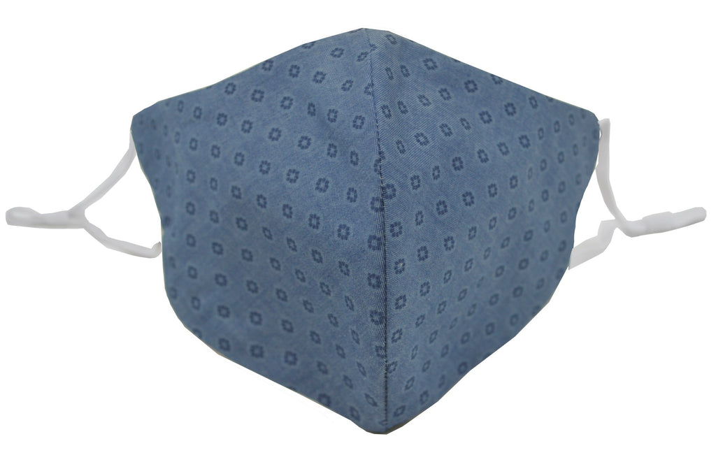 Blue Foulard Face Mask
