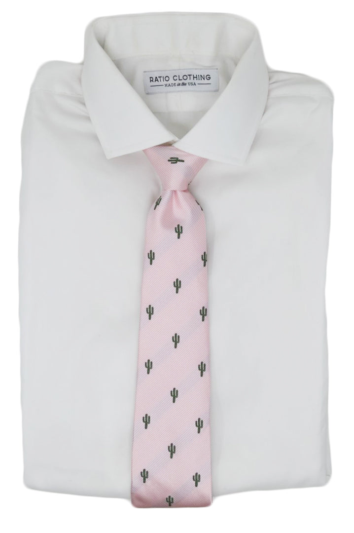 Logan Pink Cactus Tie