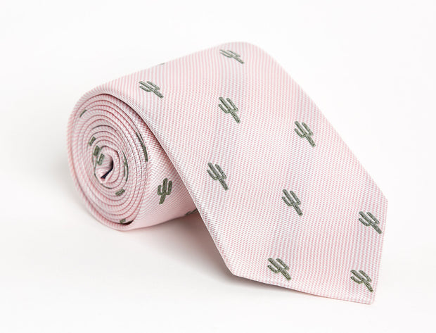 Logan Pink Cactus Tie