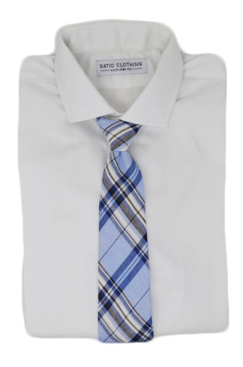 Bryant Blue Plaid Tie