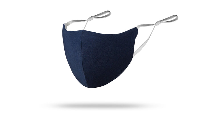 Navy Solid Face Mask