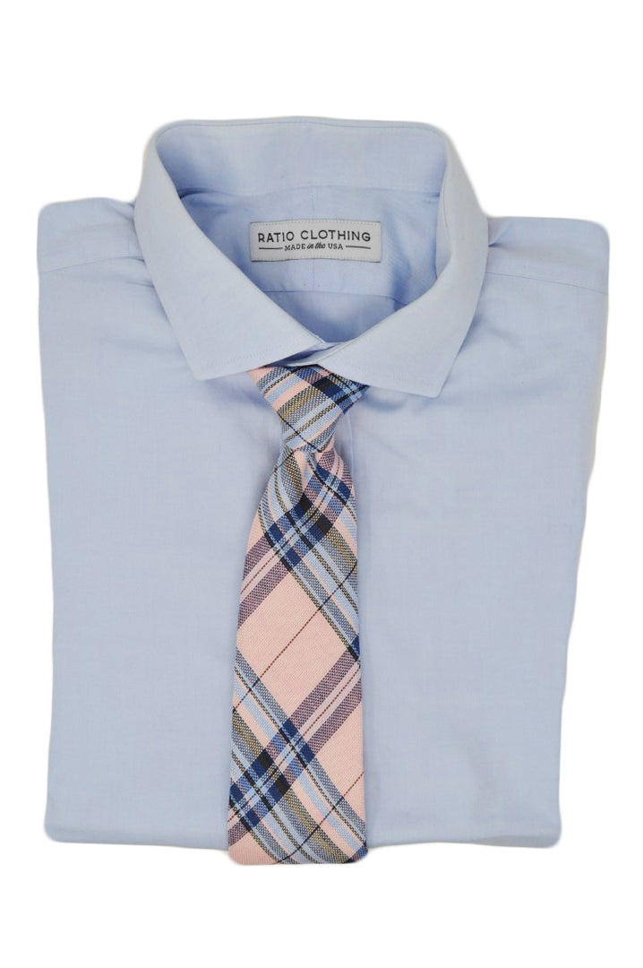 Bryant Pink Plaid Tie