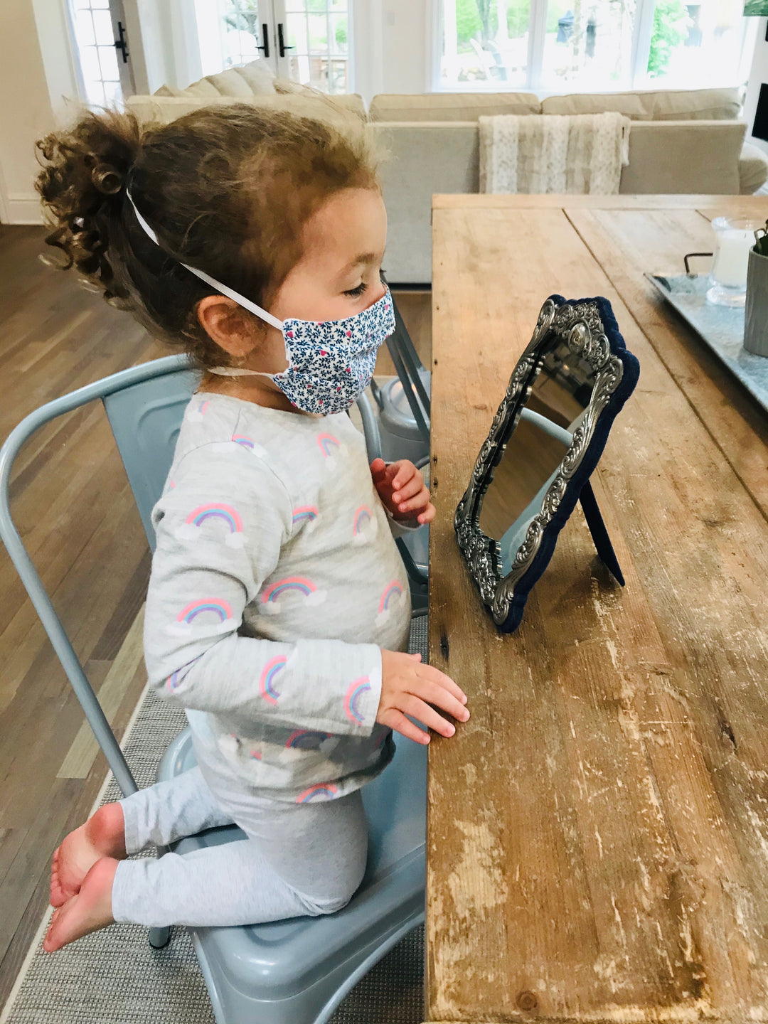 Kids Willow Reusable Face Mask With Elastic Straps