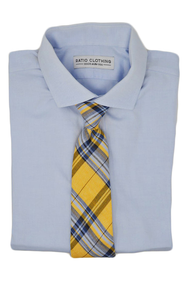 Bryant Yellow Plaid Tie
